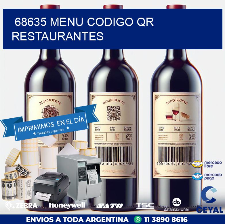 68635 MENU CODIGO QR RESTAURANTES