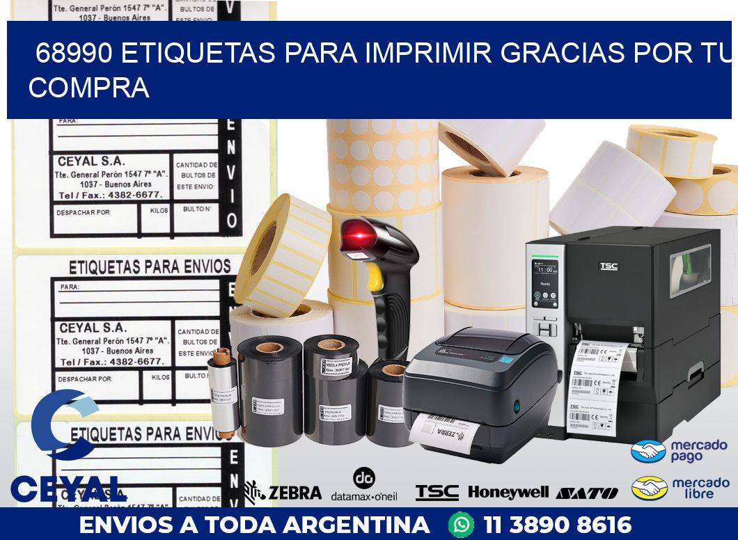 68990 ETIQUETAS PARA IMPRIMIR GRACIAS POR TU COMPRA