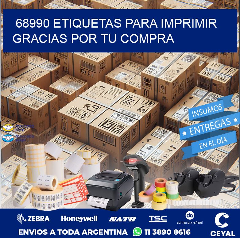 68990 ETIQUETAS PARA IMPRIMIR GRACIAS POR TU COMPRA