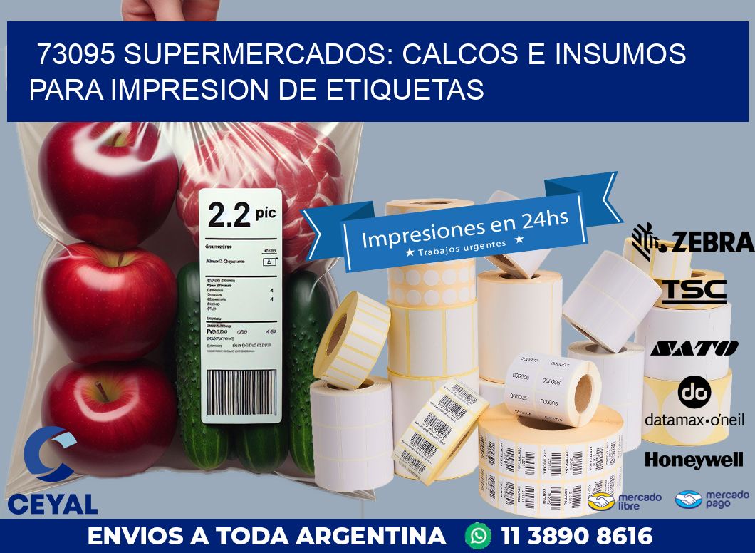 73095 SUPERMERCADOS: CALCOS E INSUMOS PARA IMPRESION DE ETIQUETAS