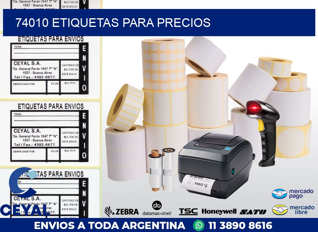 74010 ETIQUETAS PARA PRECIOS