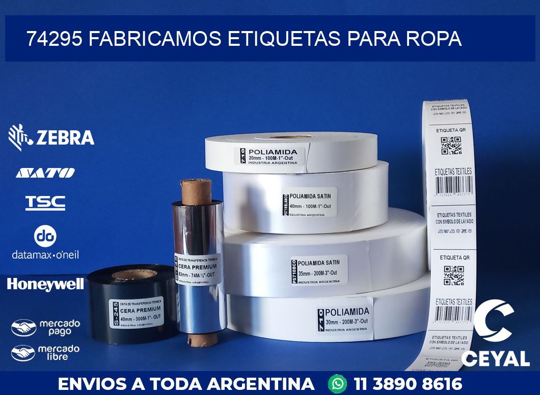 74295 FABRICAMOS ETIQUETAS PARA ROPA