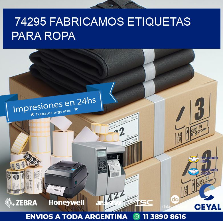 74295 FABRICAMOS ETIQUETAS PARA ROPA