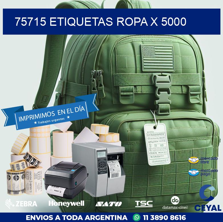 75715 ETIQUETAS ROPA X 5000