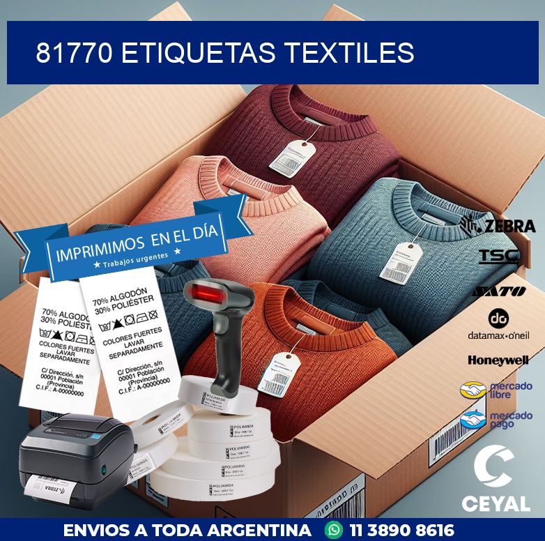 81770 ETIQUETAS TEXTILES