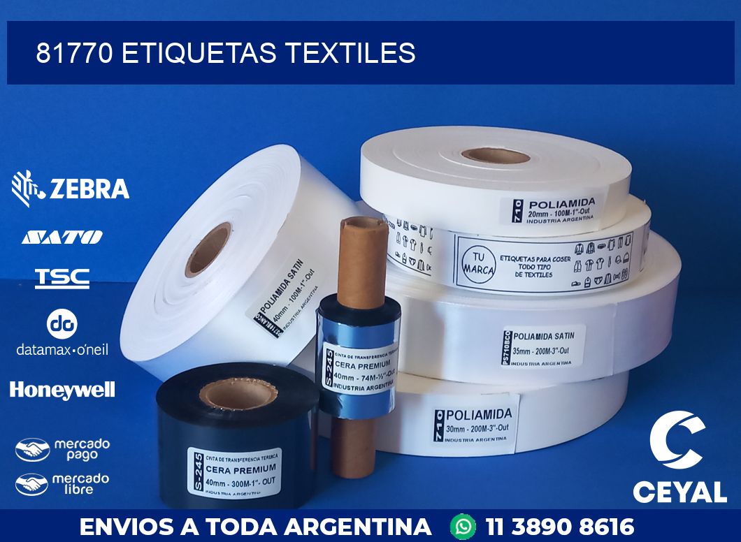 81770 ETIQUETAS TEXTILES