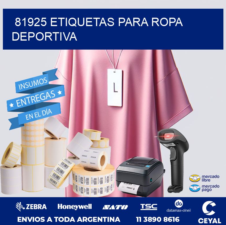 81925 ETIQUETAS PARA ROPA DEPORTIVA