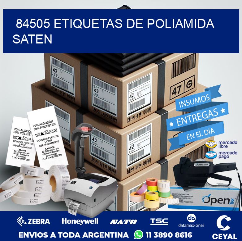 84505 ETIQUETAS DE POLIAMIDA SATEN
