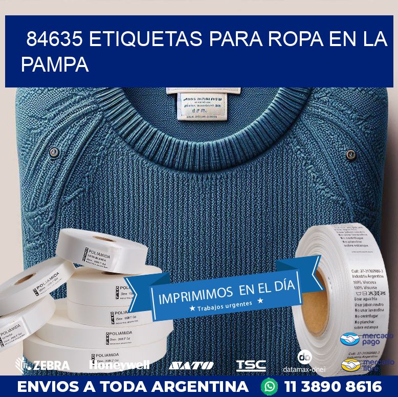 84635 ETIQUETAS PARA ROPA EN LA PAMPA
