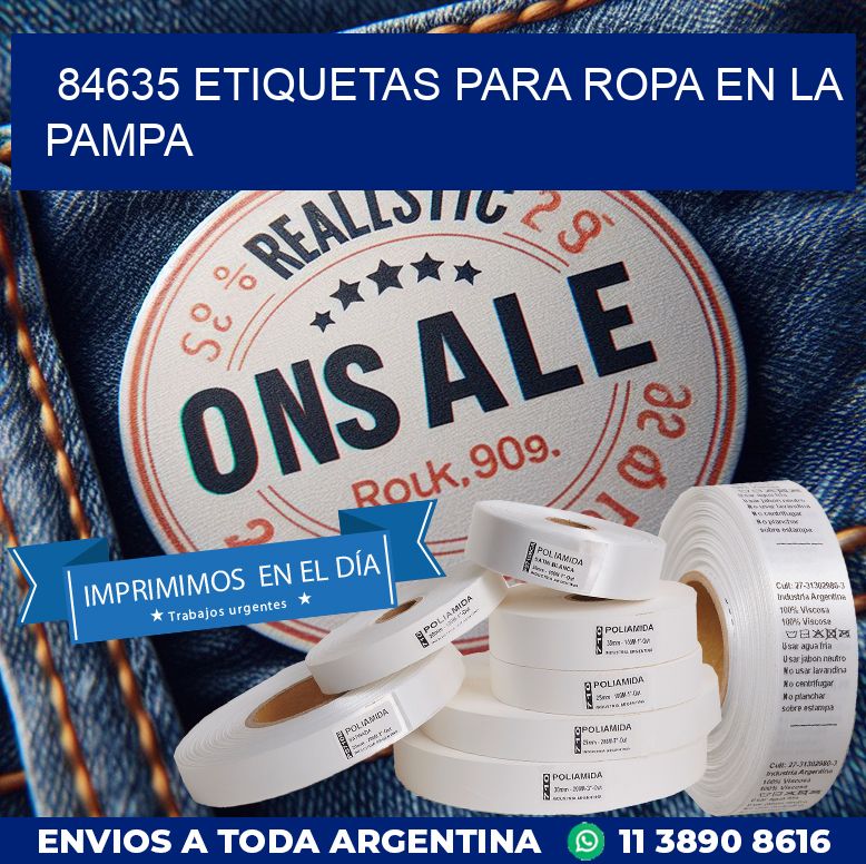 84635 ETIQUETAS PARA ROPA EN LA PAMPA