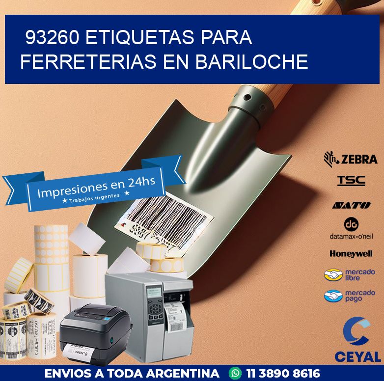 93260 ETIQUETAS PARA FERRETERIAS EN BARILOCHE