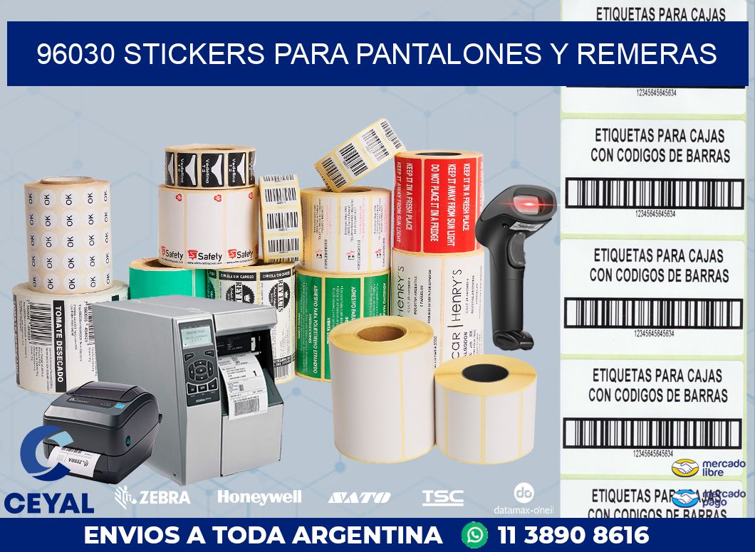 96030 STICKERS PARA PANTALONES Y REMERAS