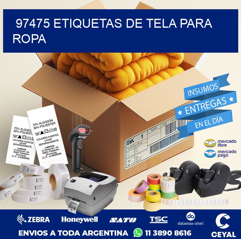 97475 ETIQUETAS DE TELA PARA ROPA