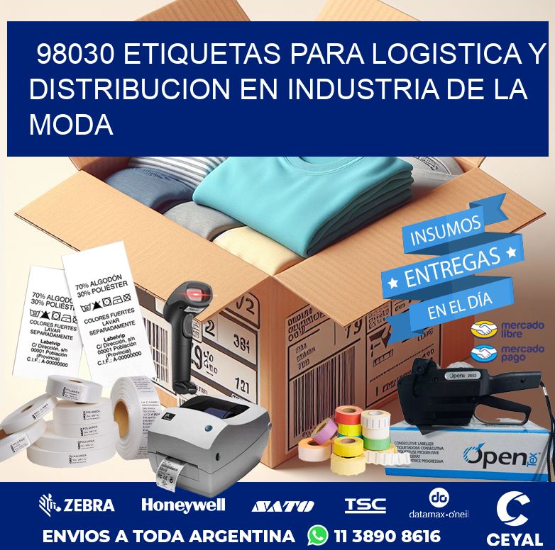 98030 ETIQUETAS PARA LOGISTICA Y DISTRIBUCION EN INDUSTRIA DE LA MODA