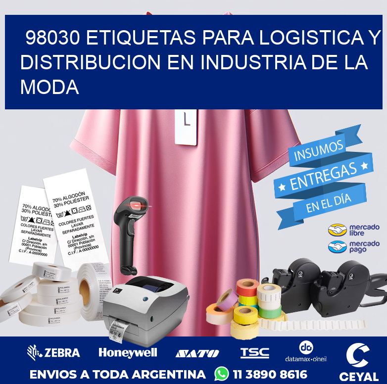 98030 ETIQUETAS PARA LOGISTICA Y DISTRIBUCION EN INDUSTRIA DE LA MODA