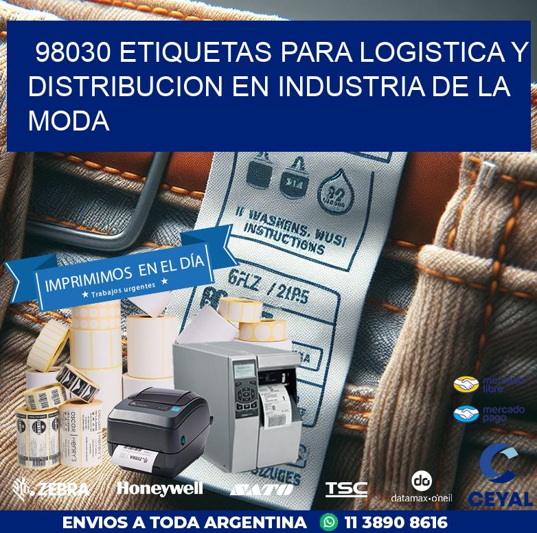 98030 ETIQUETAS PARA LOGISTICA Y DISTRIBUCION EN INDUSTRIA DE LA MODA