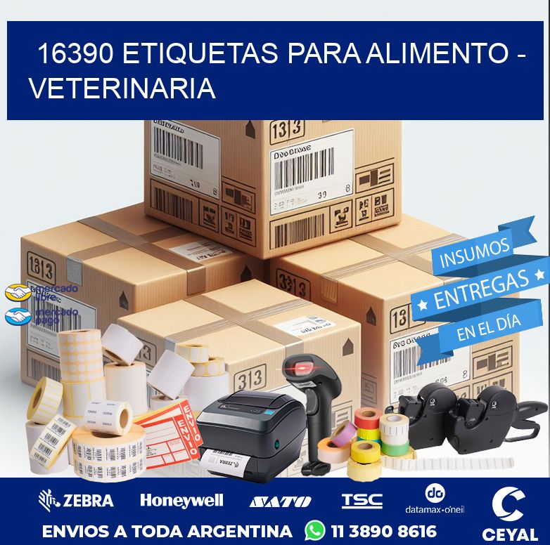 16390 ETIQUETAS PARA ALIMENTO - VETERINARIA