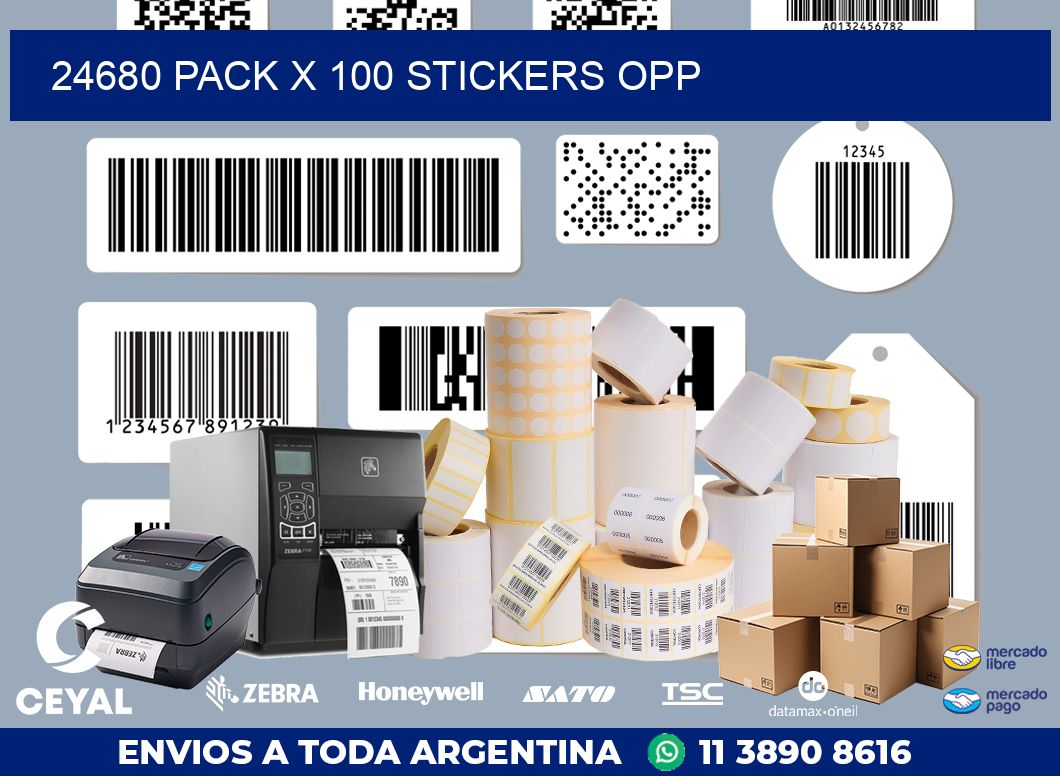 24680 PACK X 100 STICKERS OPP