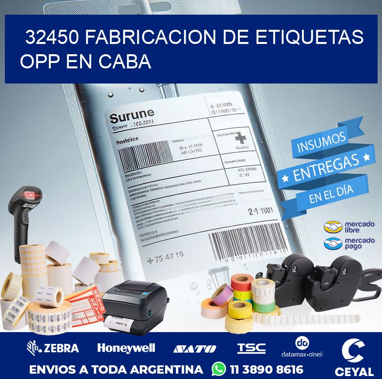 32450 FABRICACION DE ETIQUETAS OPP EN CABA