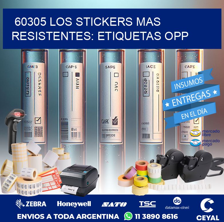 60305 LOS STICKERS MAS RESISTENTES: ETIQUETAS OPP