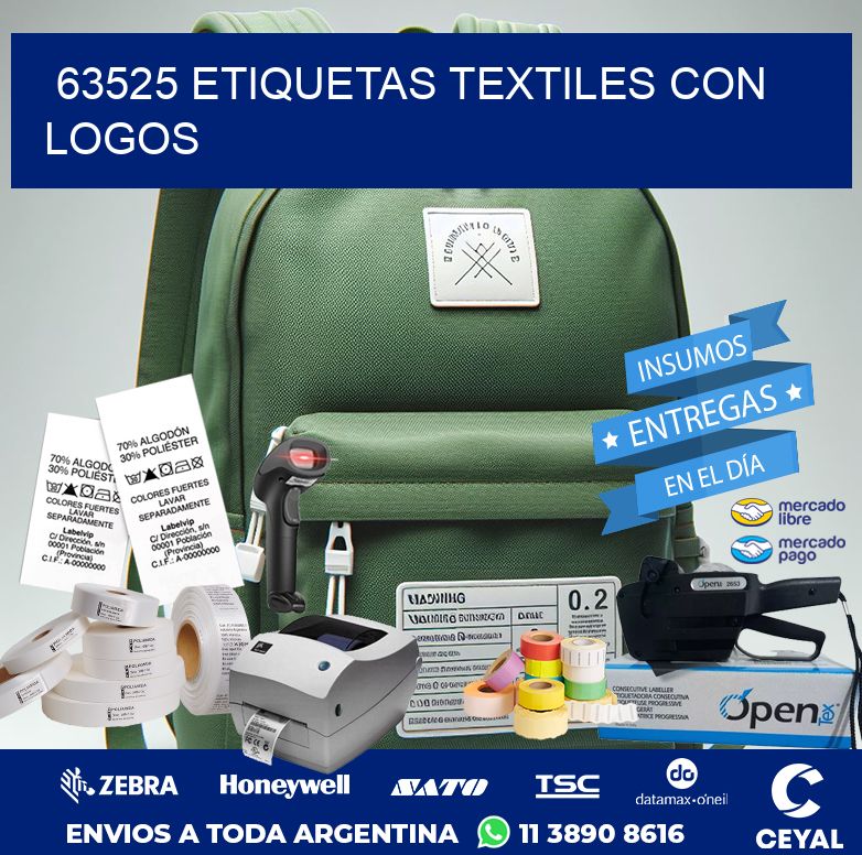 63525 ETIQUETAS TEXTILES CON LOGOS