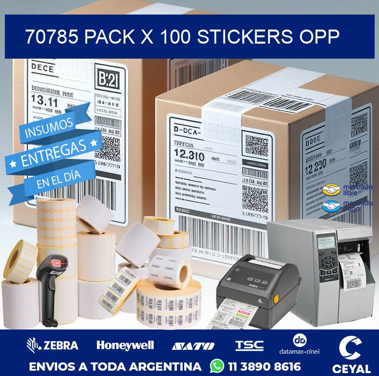 70785 PACK X 100 STICKERS OPP