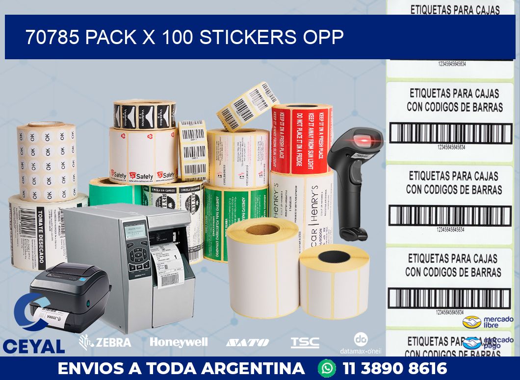 70785 PACK X 100 STICKERS OPP