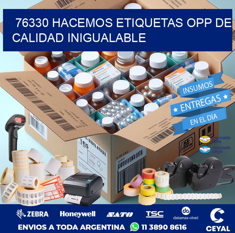 76330 HACEMOS ETIQUETAS OPP DE CALIDAD INIGUALABLE