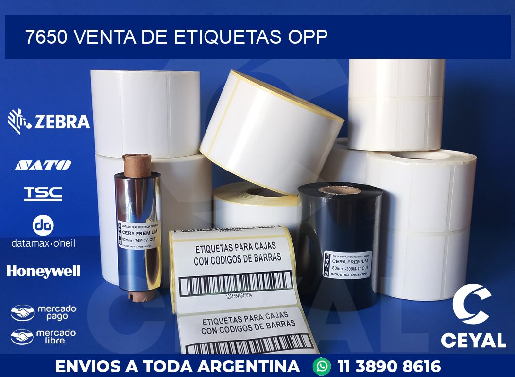 7650 VENTA DE ETIQUETAS OPP
