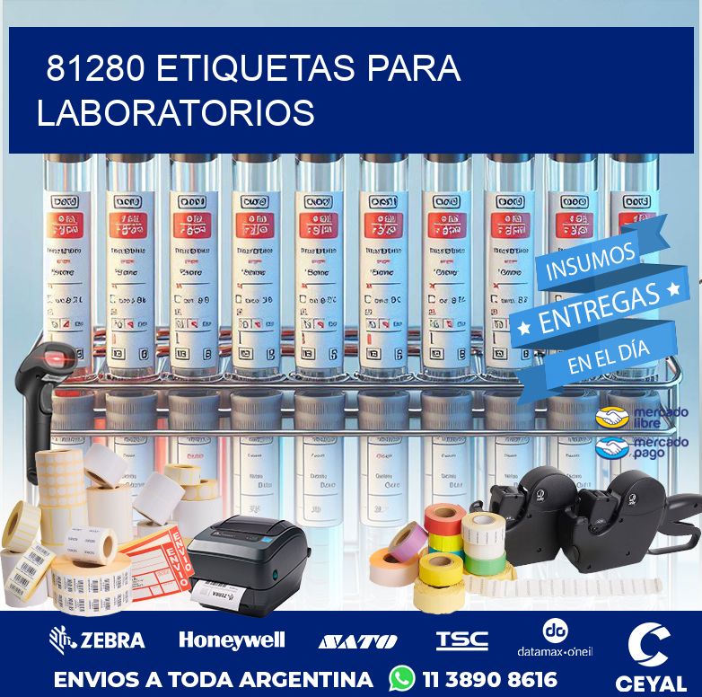 81280 ETIQUETAS PARA LABORATORIOS