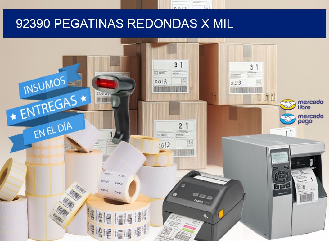92390 PEGATINAS REDONDAS X MIL