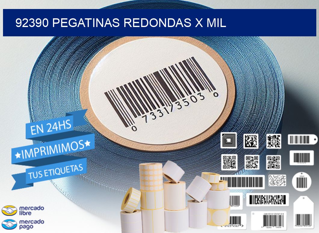 92390 PEGATINAS REDONDAS X MIL