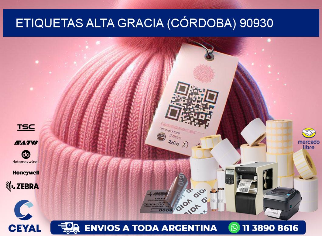 ETIQUETAS ALTA GRACIA (CÓRDOBA) 90930