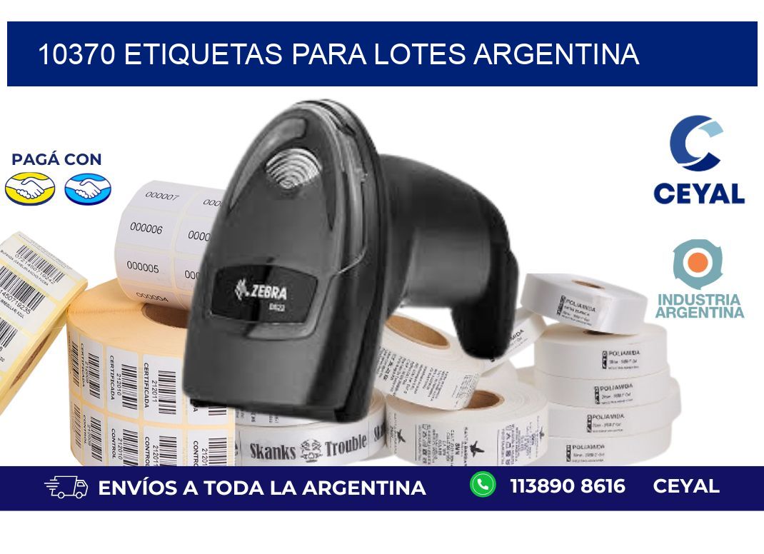 10370 ETIQUETAS PARA LOTES ARGENTINA