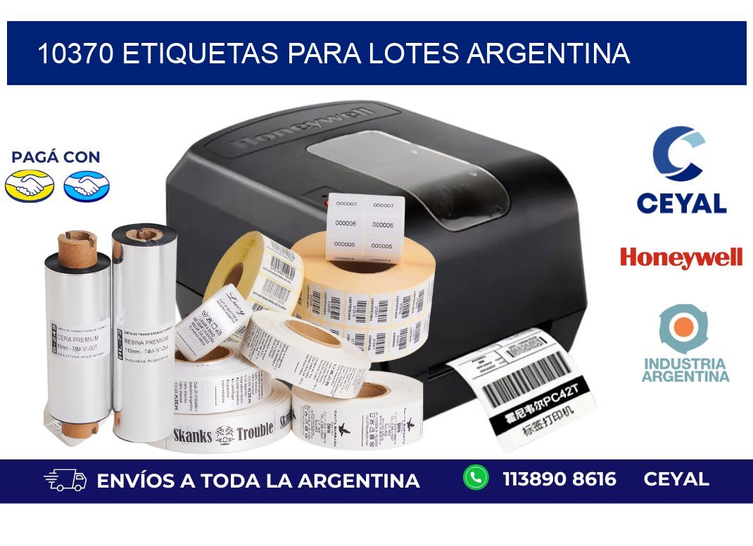 10370 ETIQUETAS PARA LOTES ARGENTINA