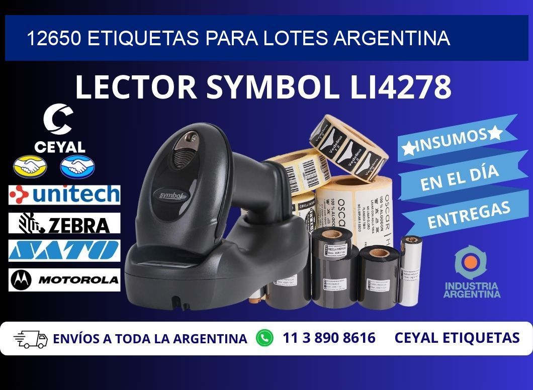 12650 ETIQUETAS PARA LOTES ARGENTINA
