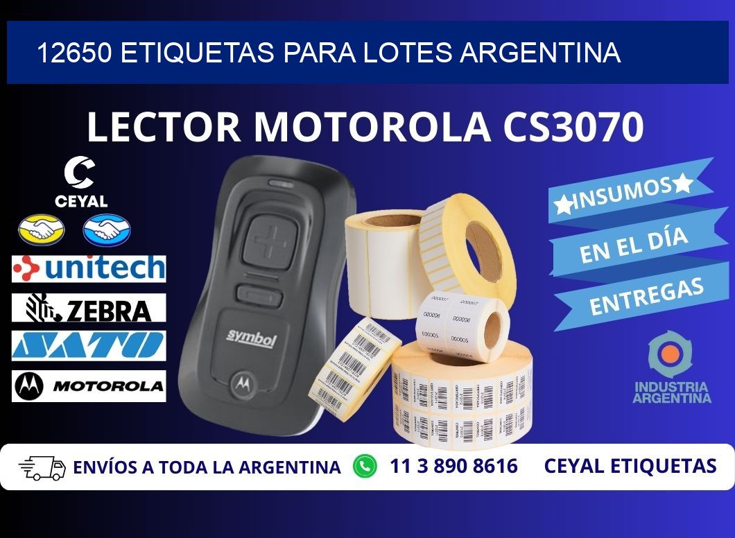 12650 ETIQUETAS PARA LOTES ARGENTINA