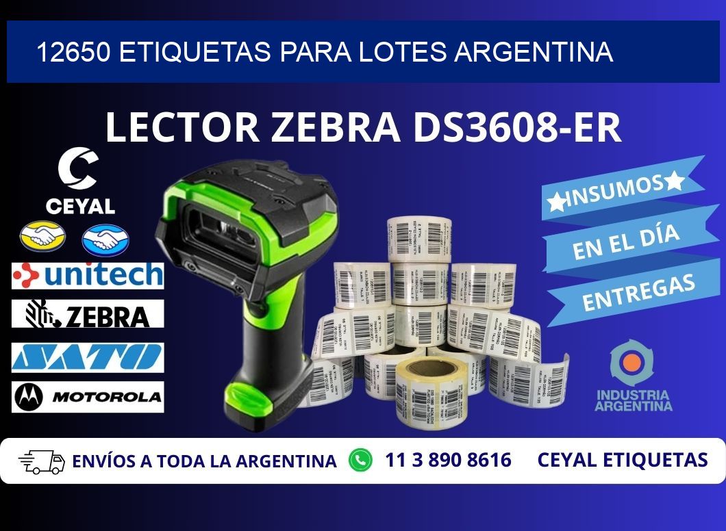 12650 ETIQUETAS PARA LOTES ARGENTINA
