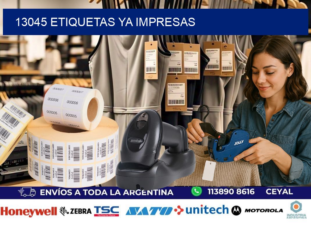 13045 ETIQUETAS YA IMPRESAS