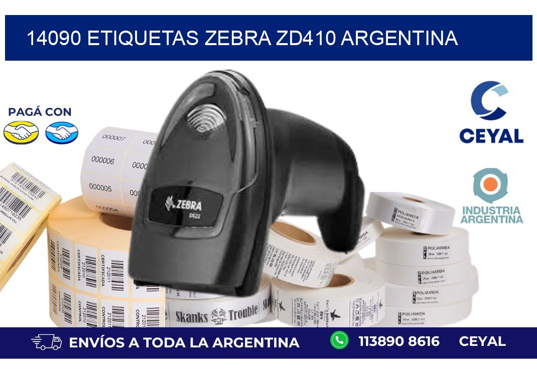 14090 etiquetas zebra zd410 argentina