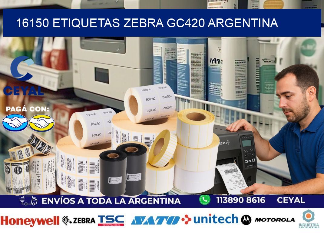 16150 etiquetas zebra gc420 argentina