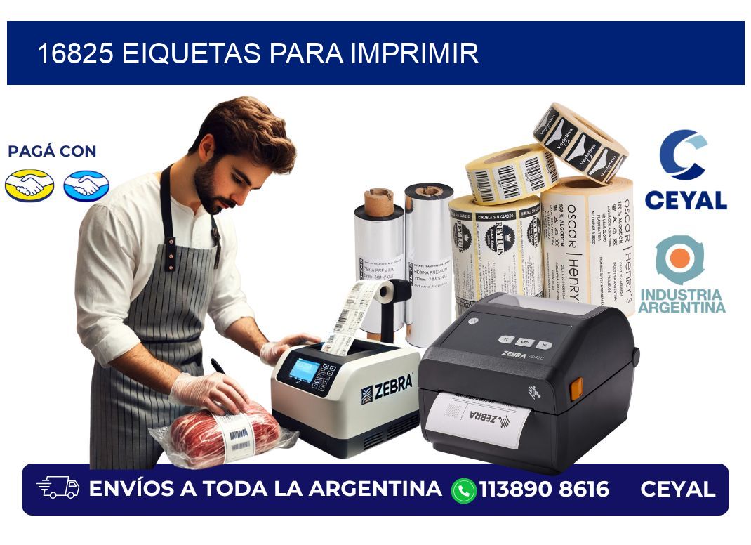 16825 EIQUETAS PARA IMPRIMIR