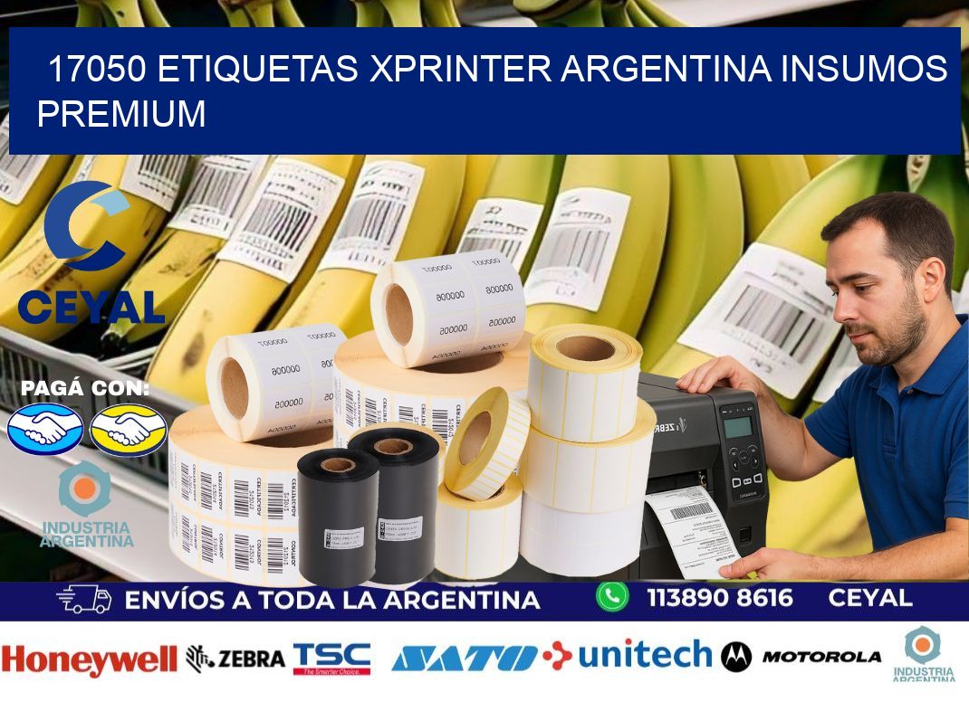 17050 etiquetas xprinter argentina INSUMOS PREMIUM