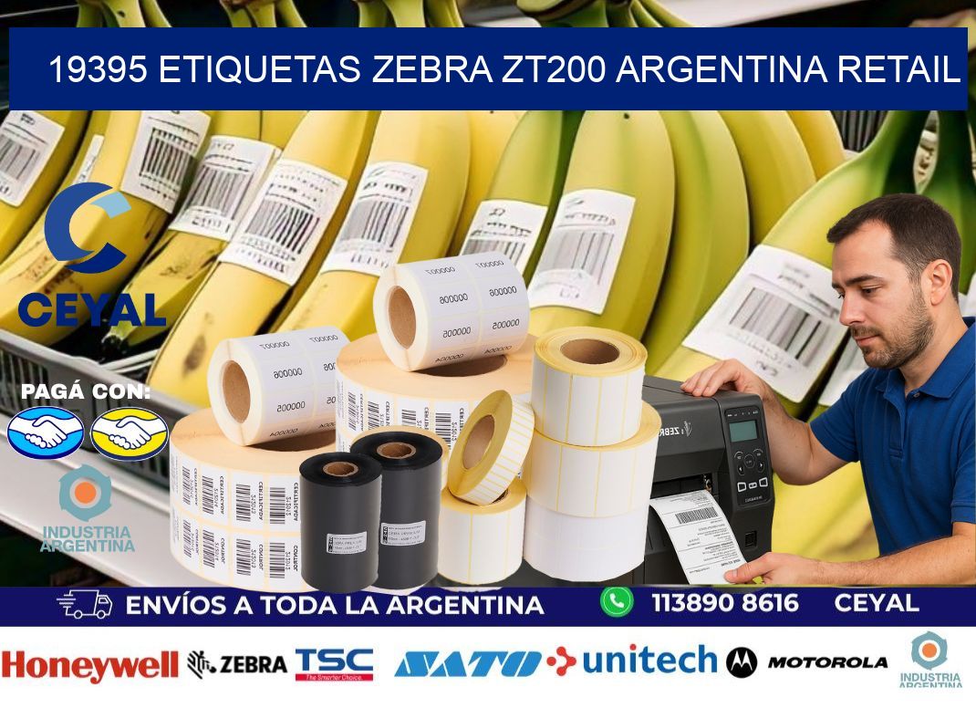 19395 etiquetas zebra zt200 argentina RETAIL