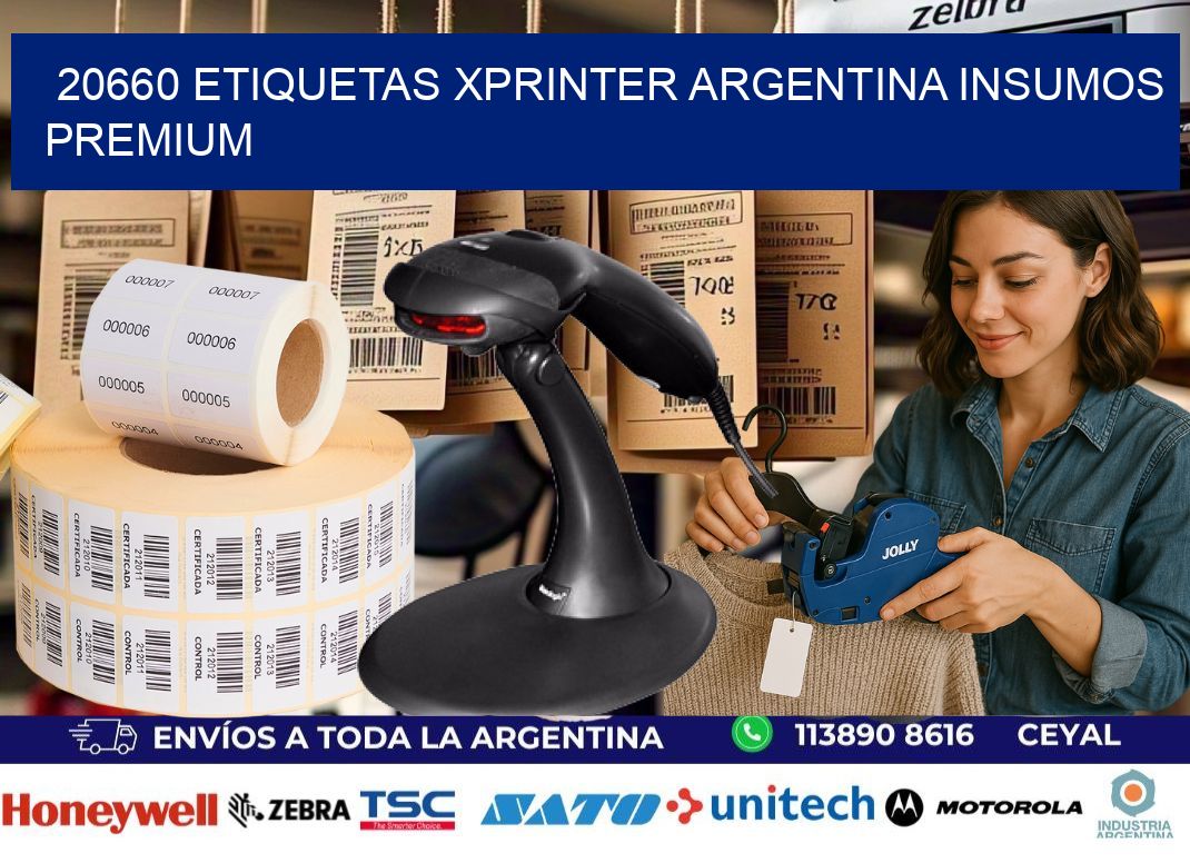 20660 etiquetas xprinter argentina INSUMOS PREMIUM