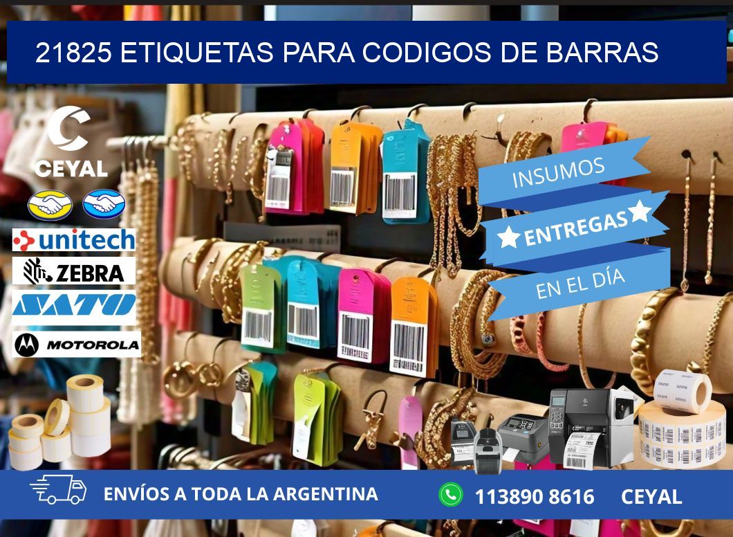21825 ETIQUETAS PARA CODIGOS DE BARRAS