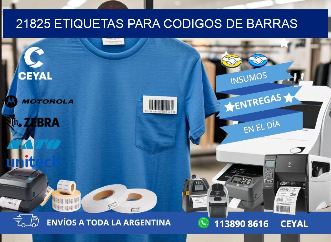 21825 ETIQUETAS PARA CODIGOS DE BARRAS