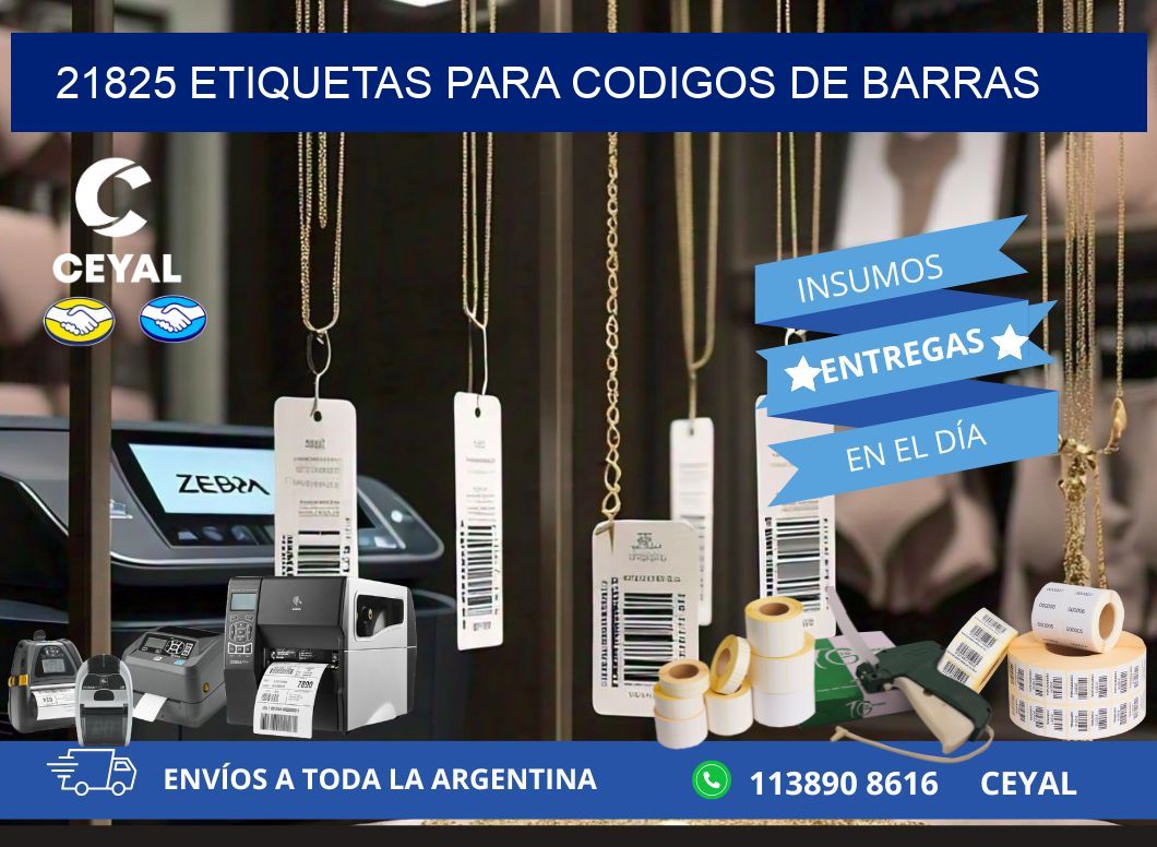 21825 ETIQUETAS PARA CODIGOS DE BARRAS