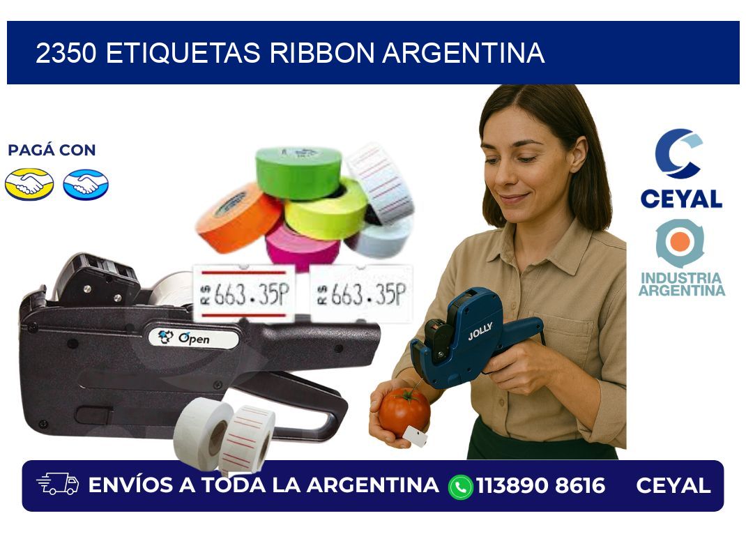 2350 etiquetas ribbon argentina