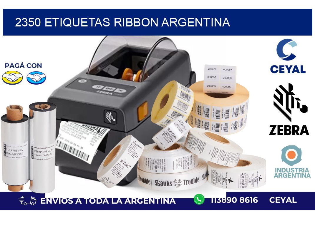 2350 etiquetas ribbon argentina